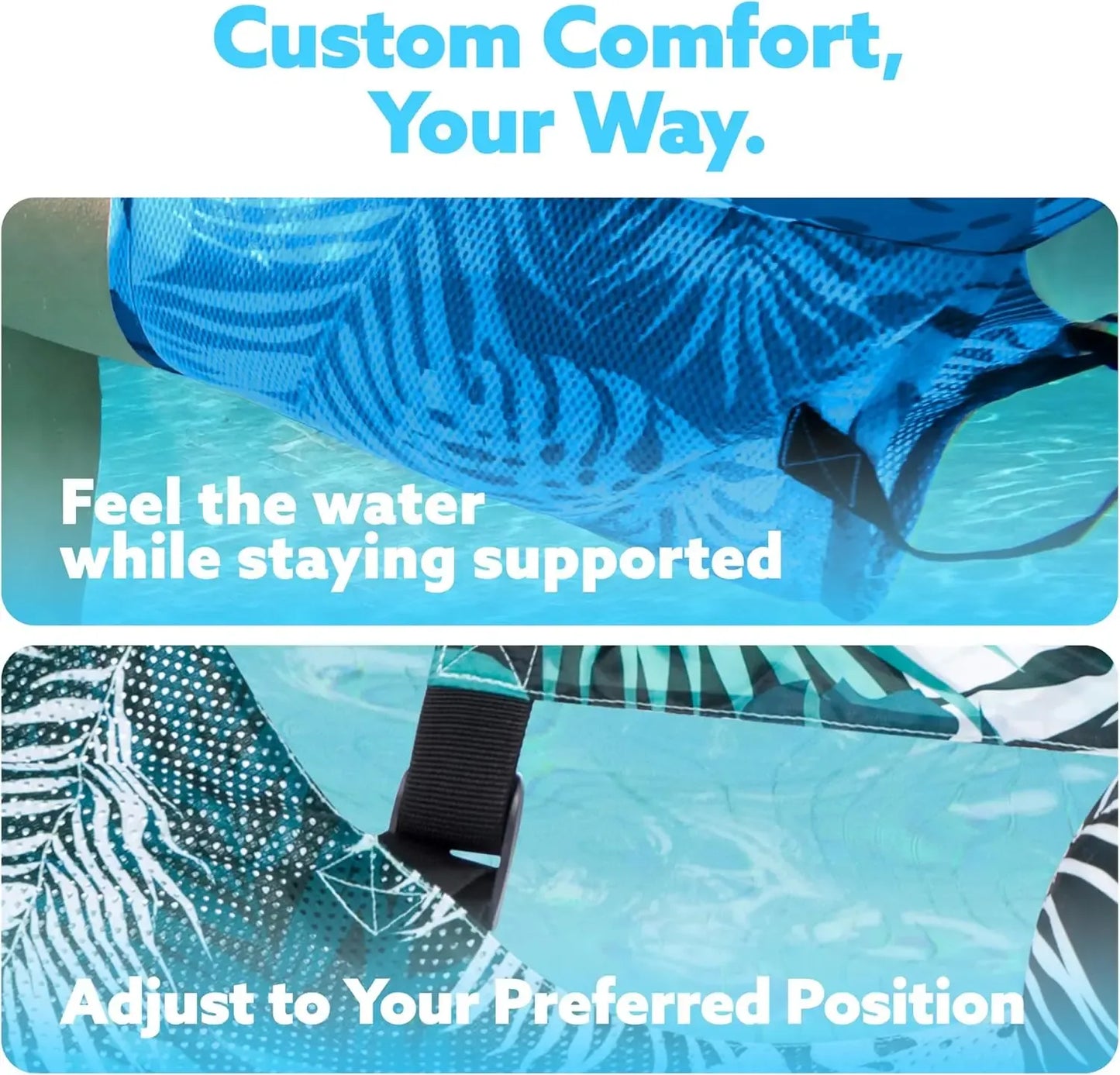 Inflatable Floating Lounge Chair for Adults – 1 or 2 Pack