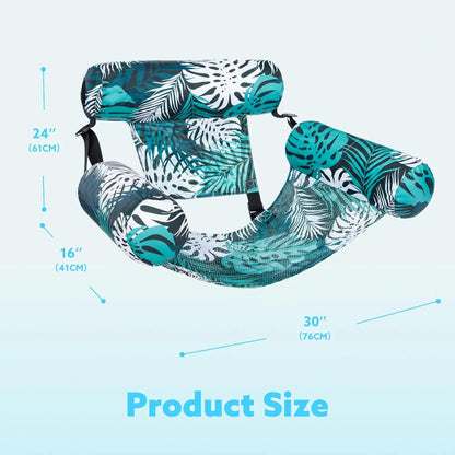 Inflatable Floating Lounge Chair for Adults – 1 or 2 Pack