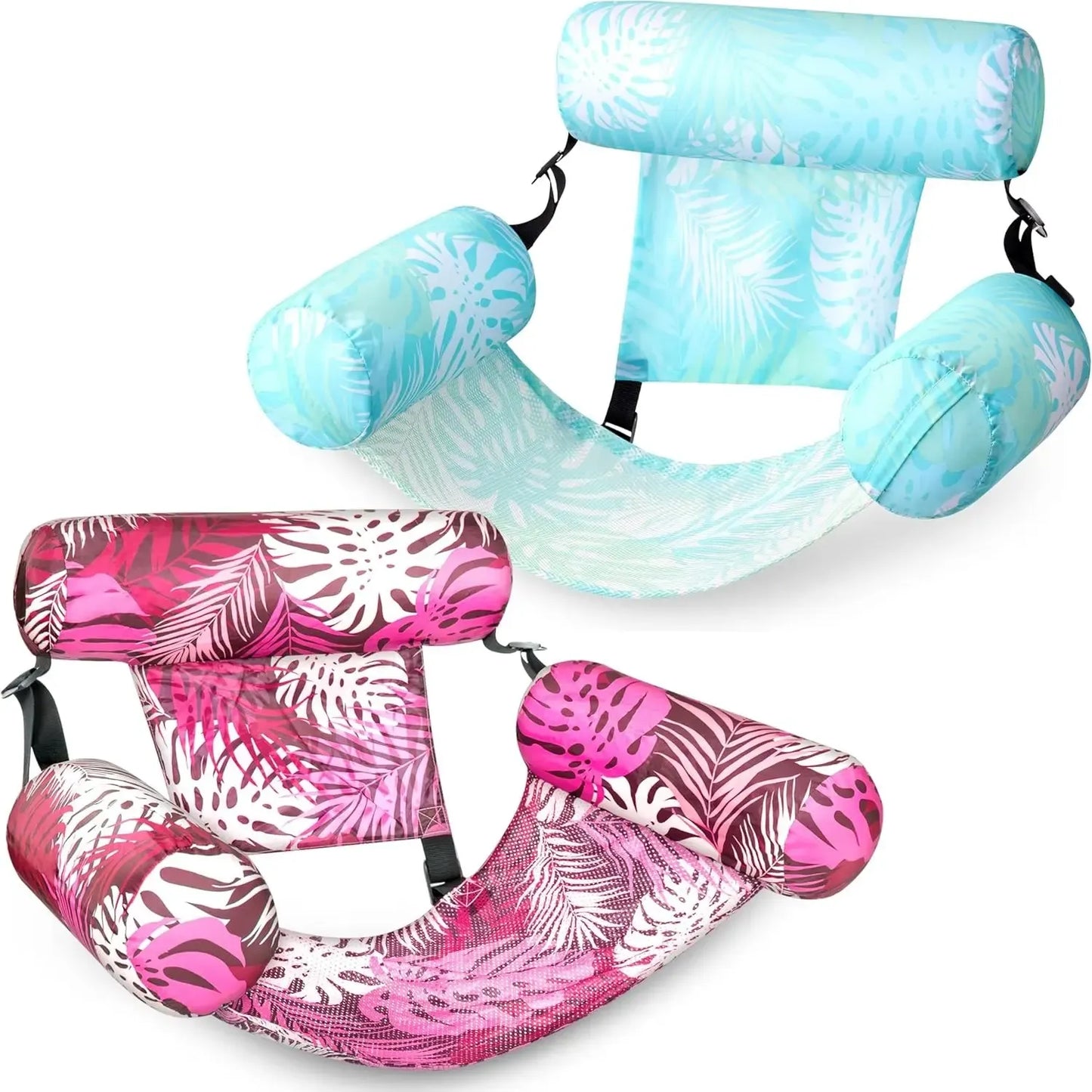 Inflatable Floating Lounge Chair for Adults – 1 or 2 Pack