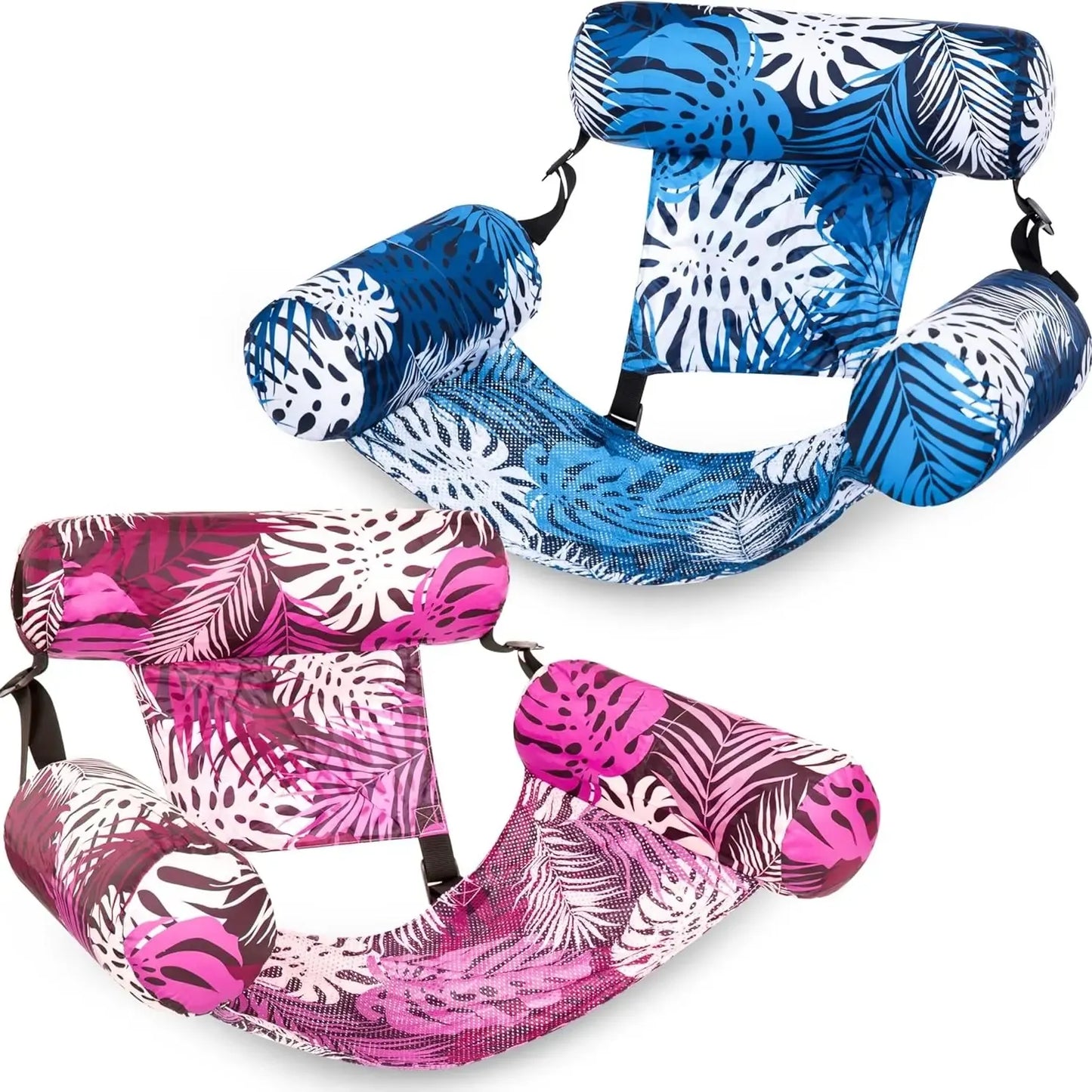 Inflatable Floating Lounge Chair for Adults – 1 or 2 Pack