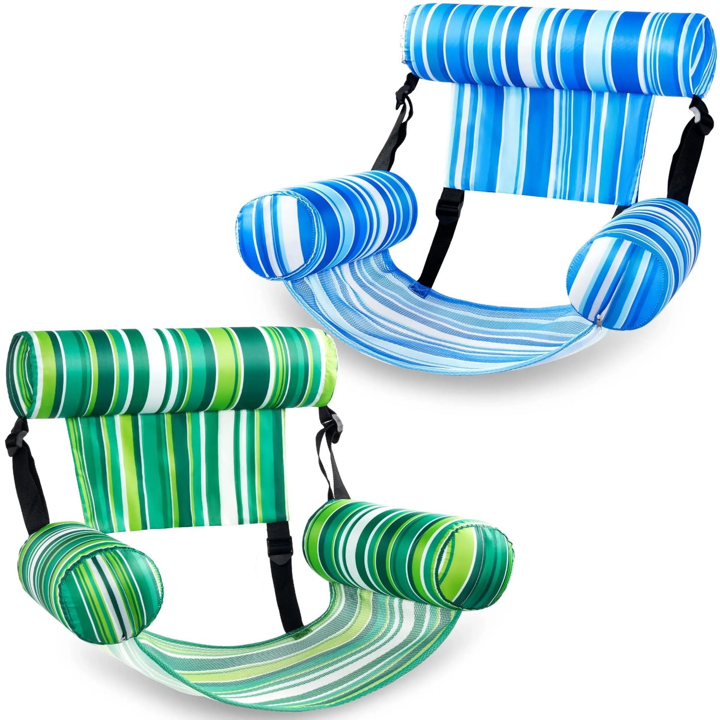 Inflatable Floating Lounge Chair for Adults – 1 or 2 Pack