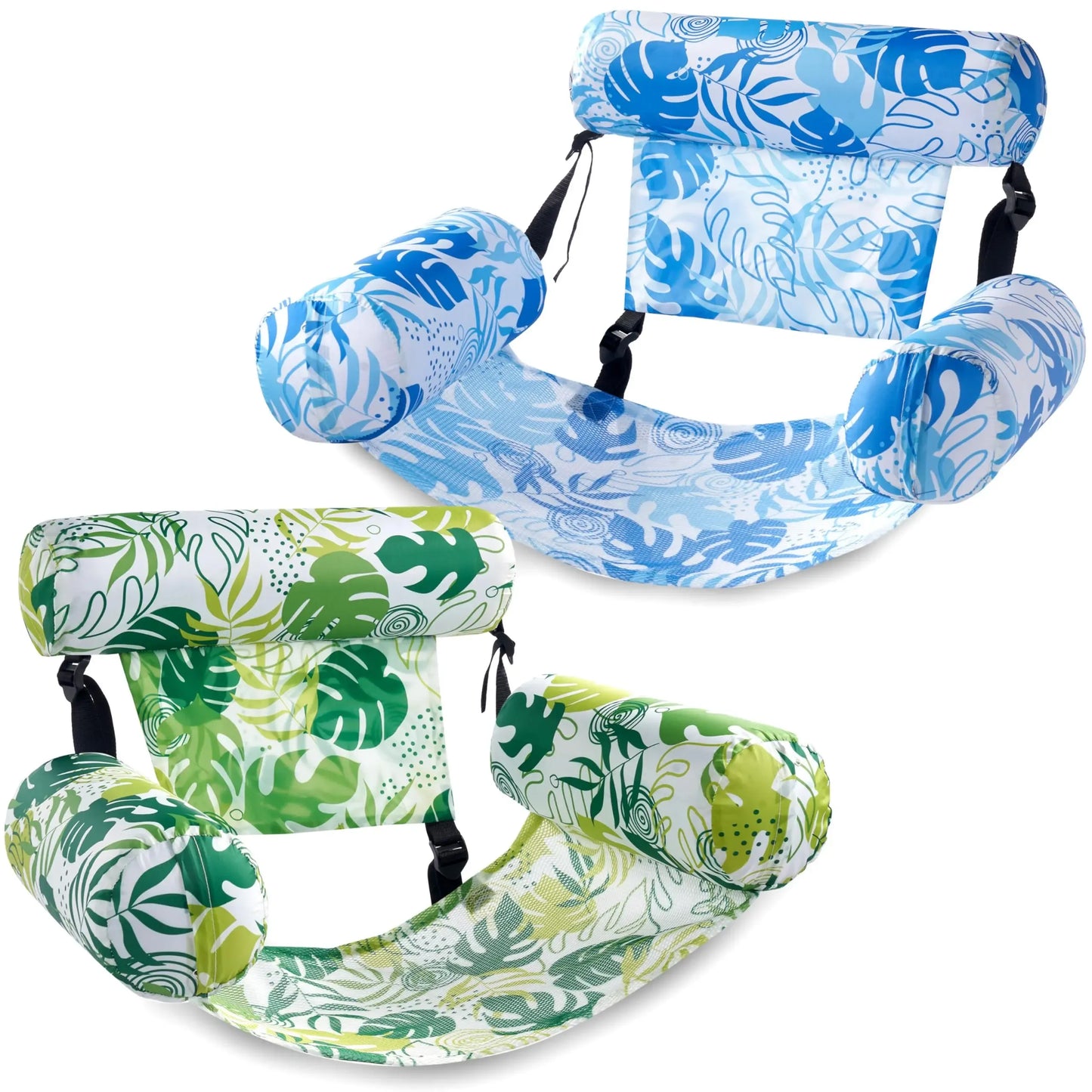 Inflatable Floating Lounge Chair for Adults – 1 or 2 Pack