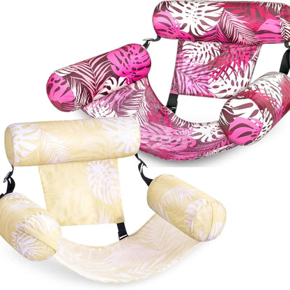 Inflatable Floating Lounge Chair for Adults – 1 or 2 Pack