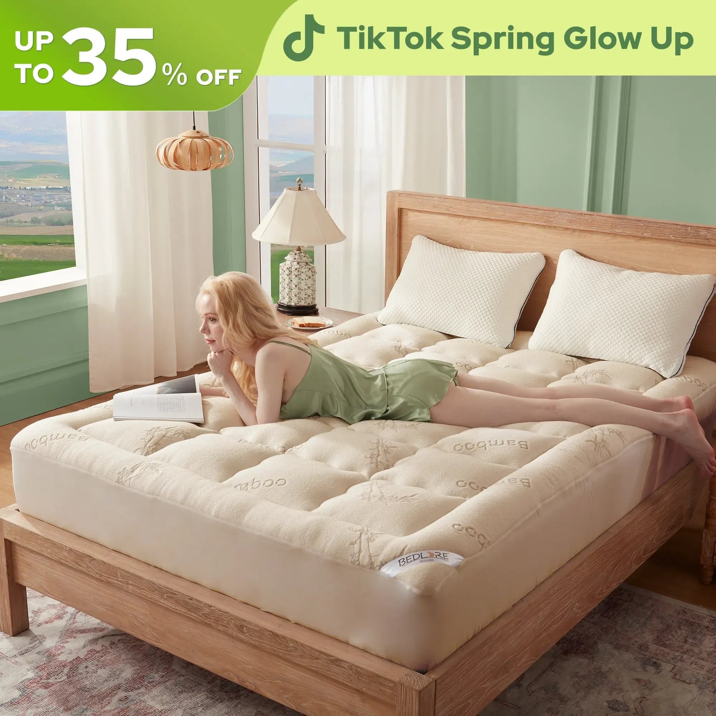 Thick Fitted Mattress Pad – Fluffy Pillow Top, Cooling & Soft, Deep Pocket (6–18")