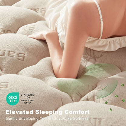 Thick Fitted Mattress Pad – Fluffy Pillow Top, Cooling & Soft, Deep Pocket (6–18")